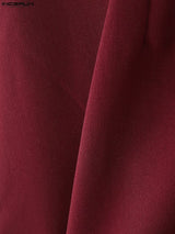 Men's Solid Color Casual Velvet Two Pieces Outfit SKUL30644