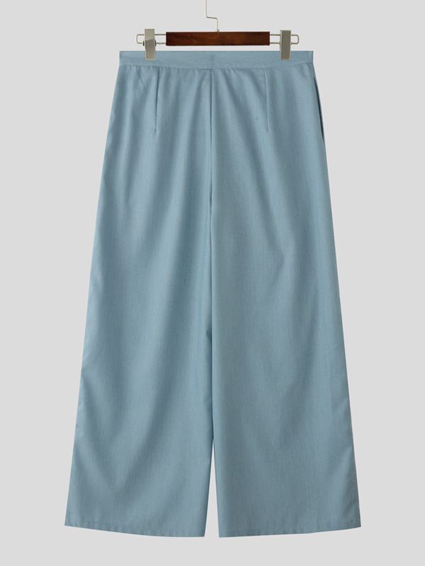 Men's Deconstructed Drawstring Wide Leg Casual Pant SKUL37212