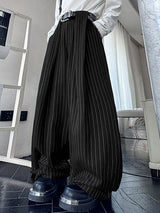 Men's Stripe High Waist Casual Pant SKUL41731