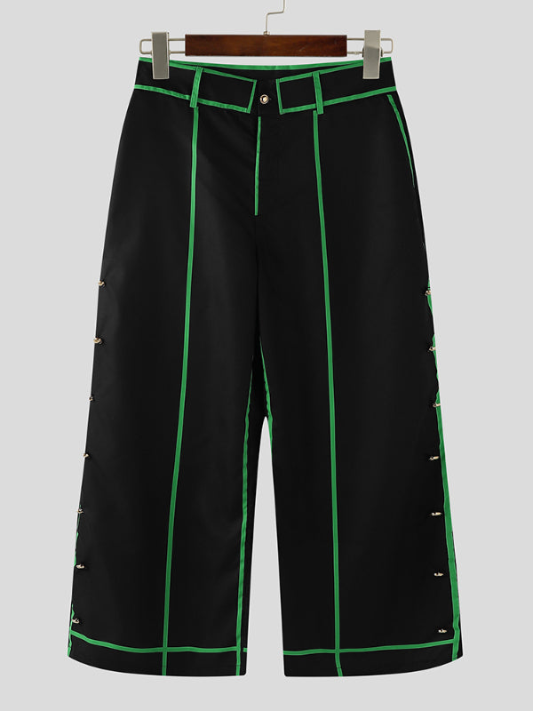 Mens Bold Stripe Colorblock Casual Pant SKUL21060