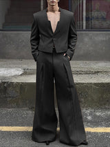 Men's Deconstructed Striped Casual Two Pieces Outfit SKUL30481