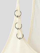 Men's Metal Ring Patchwork Cowl Neck Tank SKUL17912