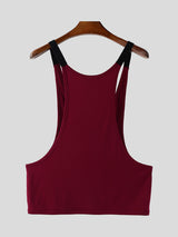 Mens Solid Color Loose Casual Tank SKUL20200