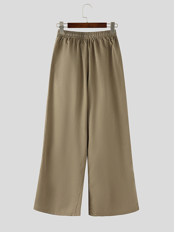 Men's Solid Drawstring Casual Pant SKUL29626