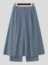 Men's Textured Corduroy Layered Design Pant SKUL29771