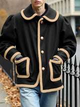 Men's Bold Contrast Edge Long Sleeve Jacket SKUL28510