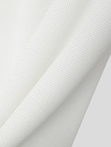 Mens Solid Color Mesh Patchwork Long Sleeve T-Shirt SKUK98893