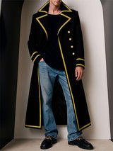 Men's Colorblock Piped Long Sleeve Coat SKUL27339