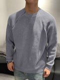 Mens Solid Zip Design Knit Pullover Sweater SKUK39943