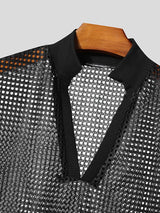 Men's Hollow Out Design Textured Tank SKUL47689