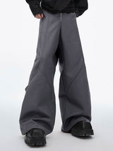 Mens Deconstructed Solid Color Casual Pant SKUK78636