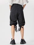 Mens Striped Bows Design Casual Cropped Pants SKUK55091