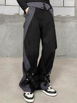 Mens Patchwork Contrasting Colors Casual Pants SKUK51687