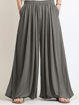 Mens Solid Color Ruched Casual Pant SKUL10602