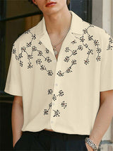 Mens Floral Print Short Sleeve Shirt SKUL09520