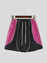 Men's Retro 3D Contrast Piping Detail Track Short SKUL53002