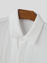 Mens Multi-Pocket Textured Half Sleeve Shirt SKUL07797