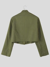 Men's Striped Tie Long Sleeve Blazer SKUL31703