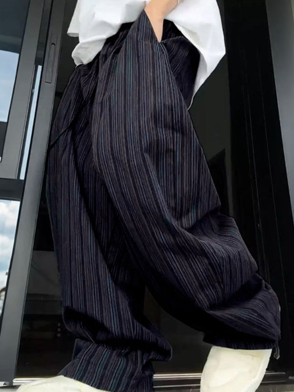 Mens Striped Loose Casual Pant SKUL17959