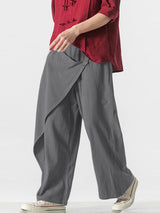 Mens Irregular Design Straight Leg Pant SKUK75389