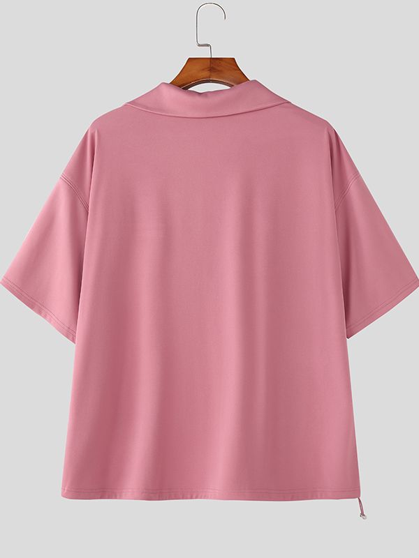 Men's Solid Simple Casual Two Pieces Outfit SKUL30703