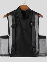 Mens Sheer Deep V-Neck Tank SKUK93195