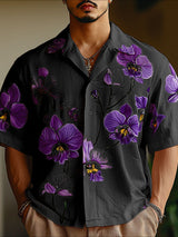 Mens Floral Print Short Sleeve Shirt SKUL16920