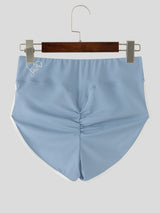 Men's High-Waisted Contrast Binding Scrunch Butt Short SKUL68420