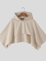 Men's Solid Color Irregular Design Cloak SKUL42503