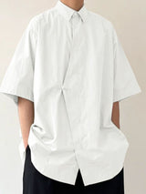 Men's New Chinese Style Asymmetrical Frog Button Shirt SKUL60121