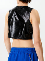 Mens Glitter Cutout See Through Crop Top SKUK50859