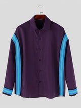 Mens Commuter Color-Block Striped Shirt SKUK76372