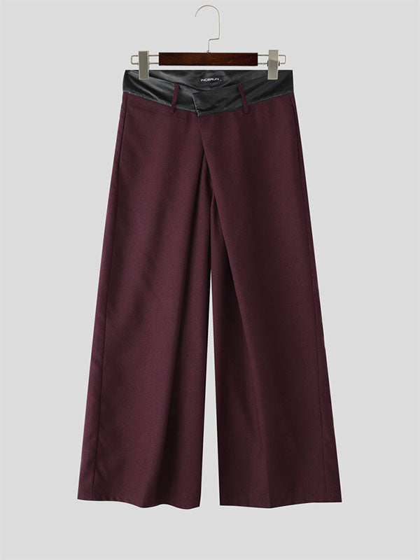 Men's Pleated Wide Leg Casual Pant SKUL29772