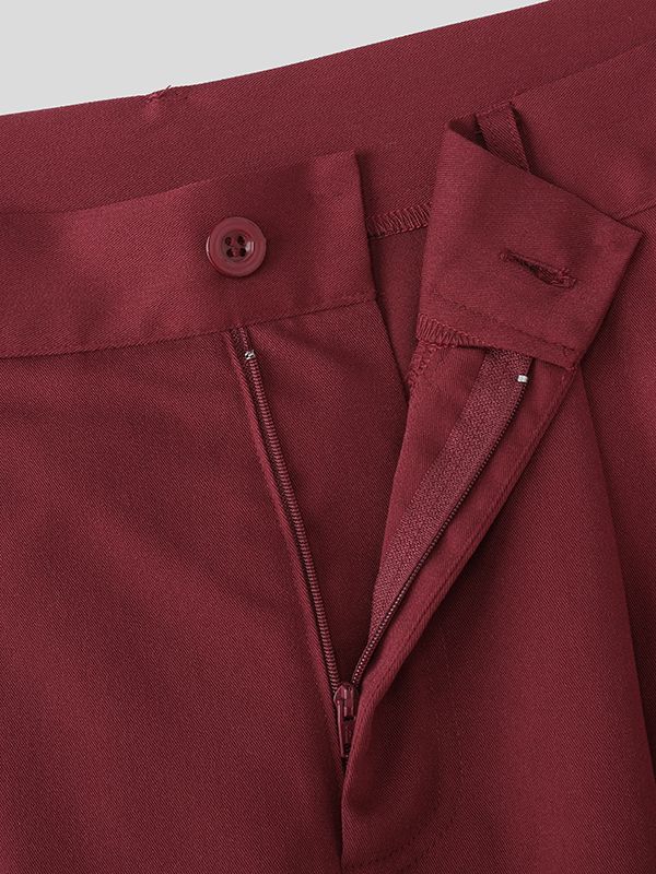 Men's Solid Color Loose Wide Leg Short SKUL58715
