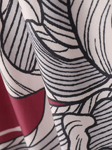 Men's Floral Tattoo Print High Neck Long Sleeve T-shirt SKUL45282