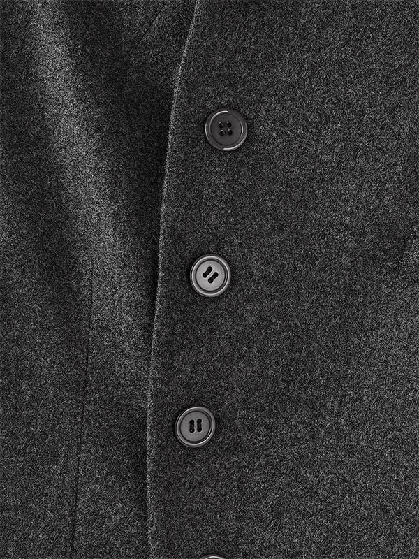 Men's Solid Color Slant Placket Casual Long Sleeve Jacket SKUL29764