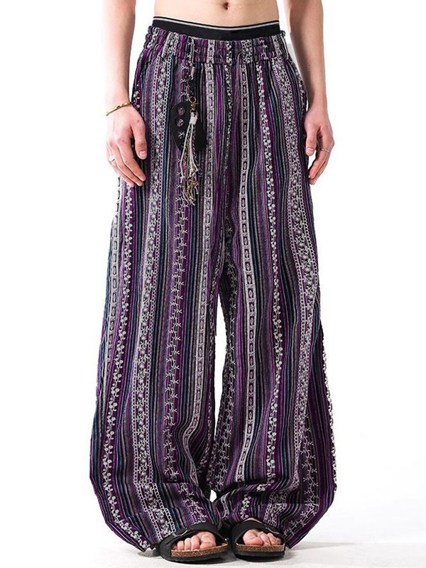 Men's Bohemian Ethnic Style Loose Pant SKUL50709