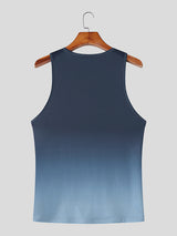 Mens Gradient Color Slim Fit Casual Tank SKUL16145