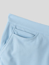 Men's Beach Resort Fit Soft Knit Button Front Booty Short SKUL76208