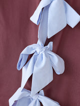 Men's Striped Lace-Up Patchwork Sheer Chiffon Long Sleeve Shirt SKUL23734