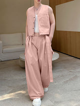 Mens Solid Color Casual Two Pieces Outfit SKUL15142