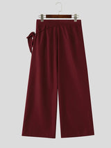 Men's Deconstructed Lace Up Wide Leg Pant SKUL51054