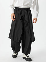 Men's Irregular Wide Leg Pants Culottes SKUF06798