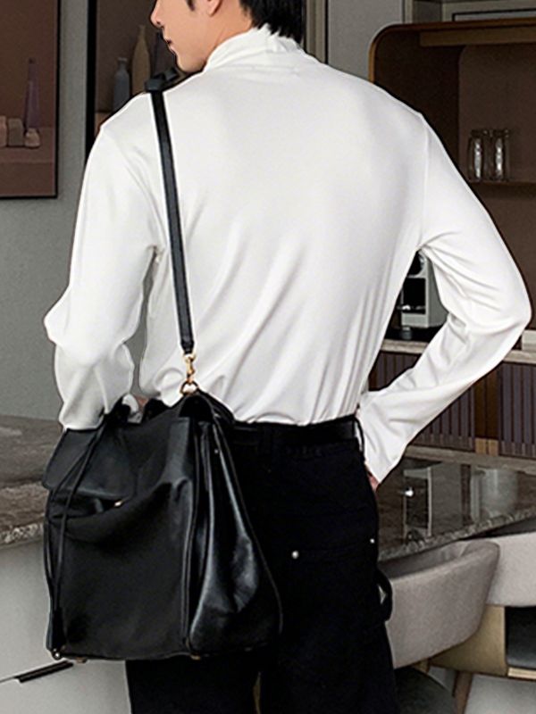 Men's Base Layer High Neck Long Sleeve T-Shirt SKUL35289