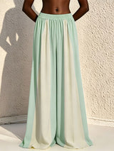 Men's Avant-Garde Tri-Color Block Flowing Palazzo Pant SKUL60084