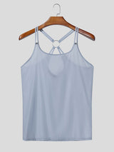 Men's O-Ring Back Detail Skinny Fit Camisole Tank SKUL50518