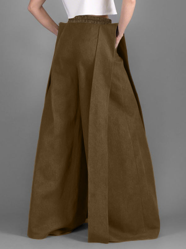 Men's Deconstructed Wide Leg High Waist Pant SKUL39791