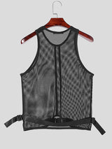 Mens Sexy Mesh Knit Sheer Tank SKUK74730