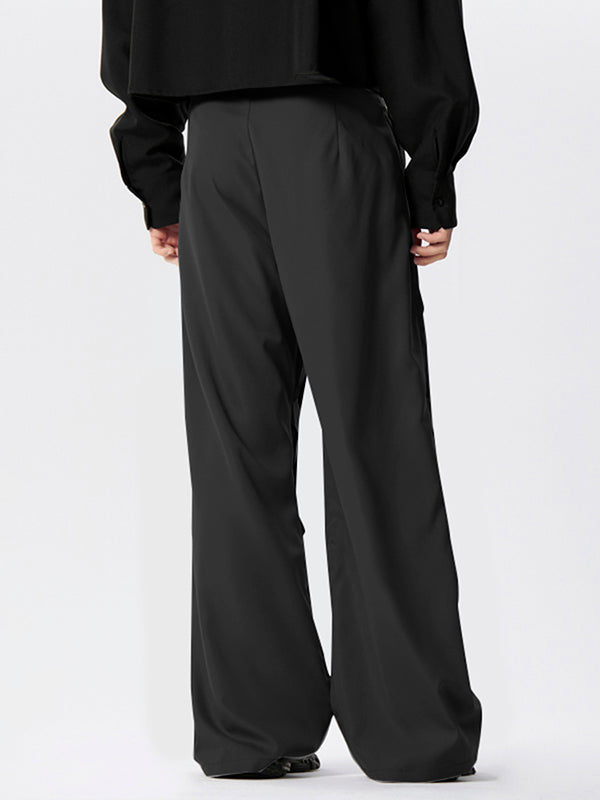 Mens Deconstruction Design Wide Leg Pants SKUK43883