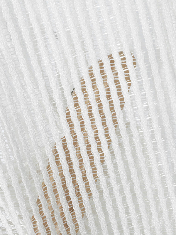 Men's Plain Sheer Mesh Short Sleeve Shirt SKUL11911